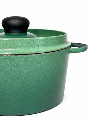 Style Le Creuset - Braadpan - Emaille-lettertype - Gemaakt
