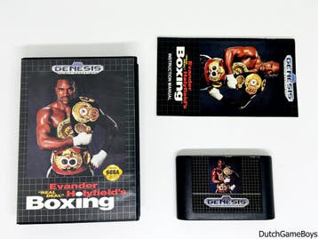 Sega Genesis - Evander Holyfields - Real Deal Boxing, Games en Spelcomputers, Spelcomputers | Sega, Verzenden, Gebruikt