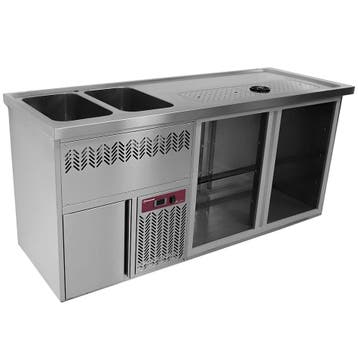 Modulair Barstation | BAR LINE | 370L  | RVS | 2, Verzenden, Nieuw in verpakking