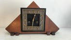 Amsterdamse School klok - Art Deco eiken-messing- Junghans, Antiek en Kunst