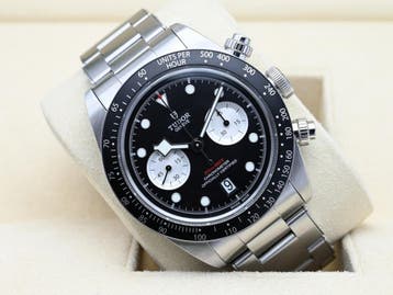 Tudor Black Bay Chrono Ref. M79360N Year 2023 (Box & Papers), Ophalen of Verzenden, Polshorloge