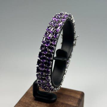 Zonder minimumprijs - Armband 925 Sterlingzilver, 18k goud
