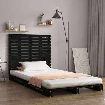 vidaXL Hoofdbord wandmontage 126x3x91,5 cm massief, Verzenden