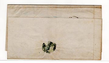 Saksen 1855 - ROCHLITZ 13 VII 58, K2 & 23 op gevouwen