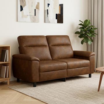 vidaXL bank / zetel Bruin 178 x 90 x 95 cm Kunst Suède Leer, Verzenden