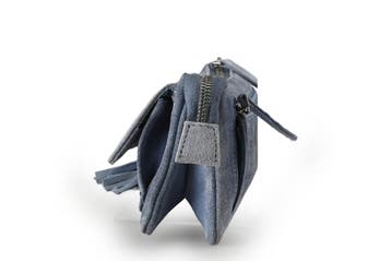 Manfield Clutch Blauw, Handtassen en Accessoires, Tassen | Damestassen, Verzenden, Nieuw, Blauw