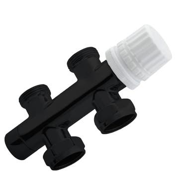 Nero-luxe Onderblok recht 3/4''x3/4 Mat-Zwart, Ophalen of Verzenden, Nieuw