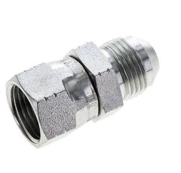 Embout JIC UNF 3/4-16 Mâle x Femelle Acier 275bar, Verzenden