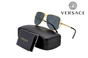 Versace - VE2212 Gold - Made in Italy - Exclusive Gold Metal, Handtassen en Accessoires, Zonnebrillen en Brillen | Dames, Nieuw