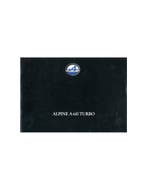 1993 ALPINE A610 TURBO BROCHURE FRANS, Nieuw
