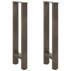 vidaXL Console tafelpoten 2 st 38x(72-73) cm staal naturel, Verzenden