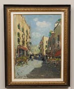 Francesco Vassetti (1936-2020) - Scena di mercato italiano