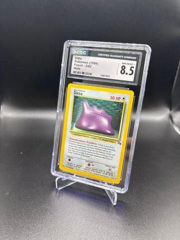 Pokémon - 1 Graded card - Ditto 3/62 Fossil Foil - CGC 8.5, Nieuw