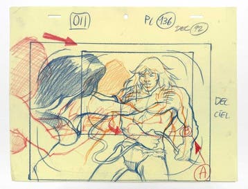 RAHAN : Original Animation Layout Drawing - Episode 11, Nieuw in verpakking