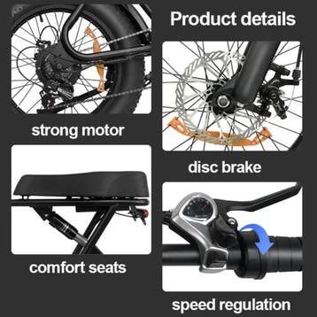 C91 Elektrische Fiets - Off-Road Smart Fatbike - 250W - 13, Fietsen en Brommers, Verzenden, Nieuw, Stuff Certified®
