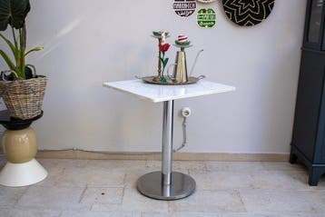 Table basse - bistrot, jardin - Marbre, Acier, Fonte