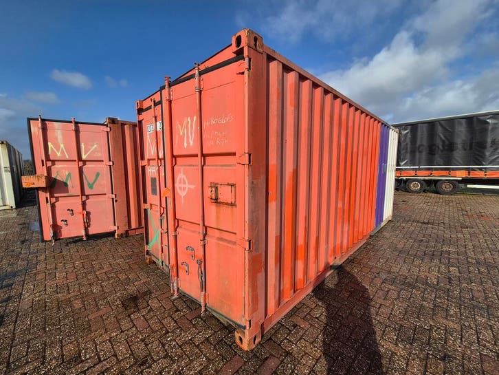 Opslag container 20ft. met verlichting HS-1608, Zakelijke goederen, Machines en Bouw | Keten en Containers, Ophalen of Verzenden