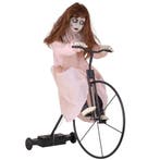 Halloween Decoratie Cycling Cindy 94cm Animatronic Licht, Nieuw