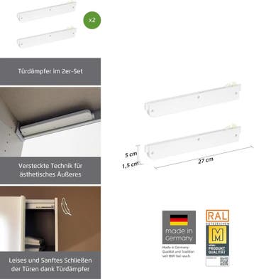 Rauch Möbel dempers voor schuifdeuren, set van 2, soft-cl.., Ophalen of Verzenden