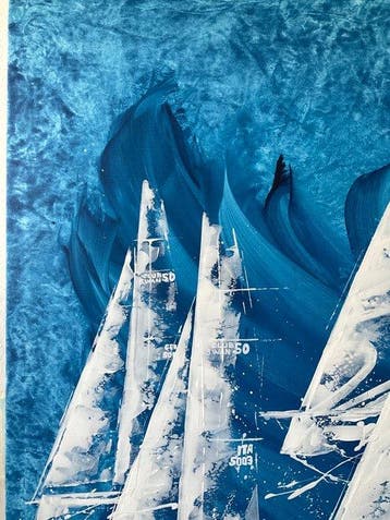 EK.art - White Sails - ClubSwan 50 Weltmeisterschaft 2021, Antiek en Kunst