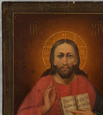 Icoon - Christus Pantokrator - Hout