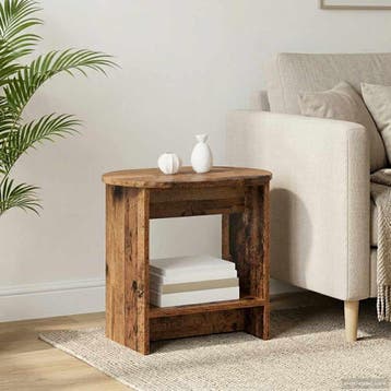 vidaXL Bijzettafel Oud hout 50 x 39,5 x 55 cm Bewerkt hout, Huis en Inrichting, Tafels | Bijzettafels, Verzenden, Nieuw