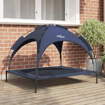 vidaXL Hondenbed Marineblauw 104 x 86 x 84,5 cm Staal, Verzenden, Nieuw