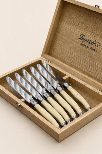 Laguiole - Keukenmes - Bread knife - Staal, Hout - Frankrijk