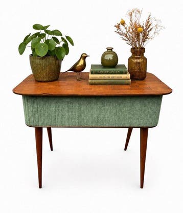 Table dappoint - Bois, Textile - Armoire Mid-Century Modern