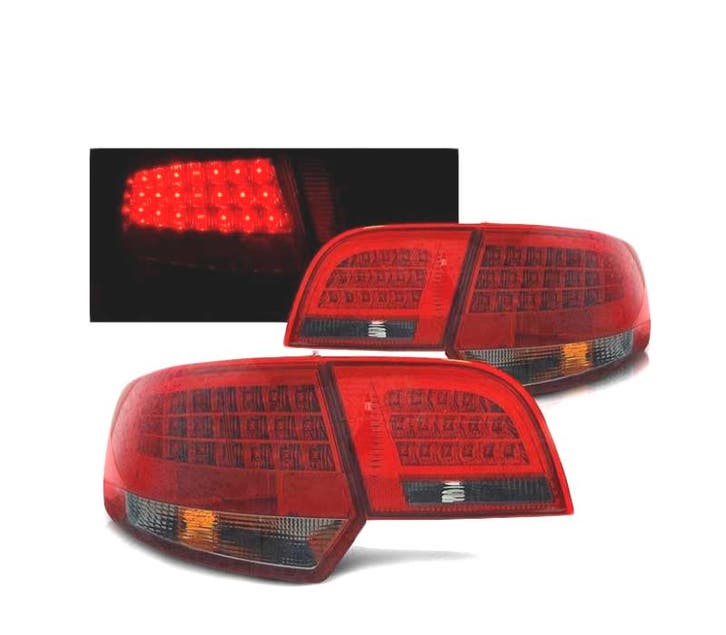 FEUX ARRIÈRE AUDI A3 8P 04-08 SPORTBACK LED ROUGE FUMÉ, Autos : Pièces & Accessoires, Éclairage, Envoi