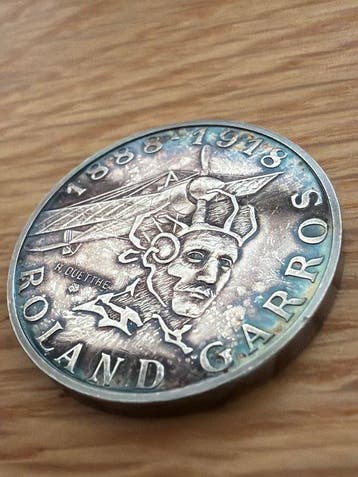 Frankrijk. 10 Francs 1988 Roland Garros 12g (.950) Silber