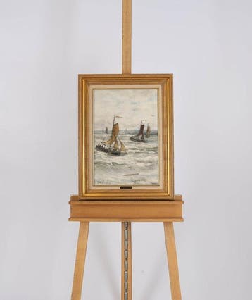 Hendrik Willem Mesdag (1831-1915) - Bomschuiten op zee