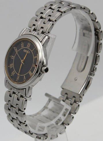 Seiko - Quartz Black Dial Roman Numerals - Zonder