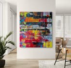 Jovan Srijemac (1962) - Colors on the wall - (XXL), Antiek en Kunst