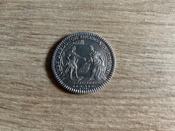 Frankrijk. Jeton en argent Louis XV. États de Rennes 1728