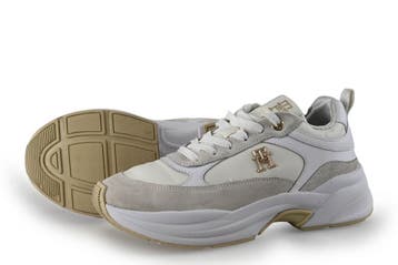 Tommy Hilfiger Sneakers in maat 39 Wit, Kleding | Dames, Verzenden, Wit, Zo goed als nieuw, Sneakers