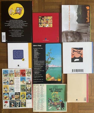Tintin - Ouvrages relatifs à Tintin et Hergé - 9 Album -