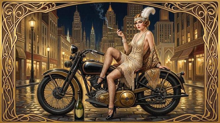 CREATIVE_HUB - The Lady and her Harley, Maison & Meubles, Maison & Meubles | Autre