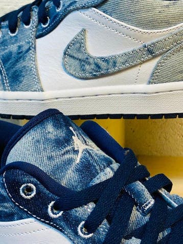 Air Jordan - AJOne Low Denim Jeans P47 - Sneakers - Maat: EU, Nieuw