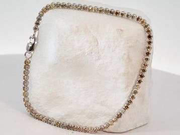 Zonder minimumprijs - Armband - 14 karaat Witgoud - 2.44ct., Nieuw