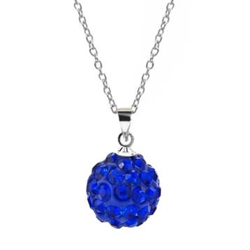 Fako Bijoux - Ketting - Disco Dots - Hanger - Donkerblauw, Verzenden, Nieuw