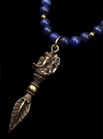 Lapis lazuli - Collier - Phurba Ganesh - Spirituele