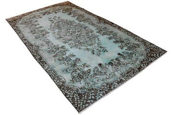 Turkoois Vintage - Vloerkleed - 280 cm - 165 cm - met, Huis en Inrichting, Nieuw