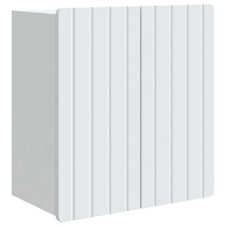 vidaXL Wandkast Wit 59 x 31 x 64 cm Bewerkt hout, Huis en Inrichting, Kasten | Overige, Nieuw, Verzenden
