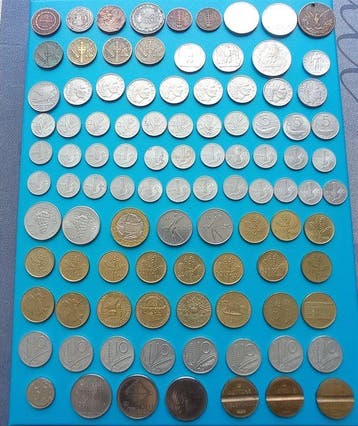 Italië, Wereld. Lotto monete miste - incluse 5 Lire