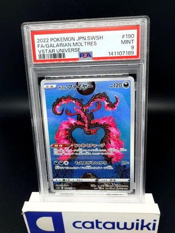 Pokémon - 1 Graded card - Galarian Moltres 190/172 PSA 9 -