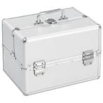 vidaXL Make-up koffer 22x30x21 cm aluminium zilverkleurig, Verzenden