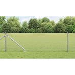 vidaXL Gelast Draadhek met Spikes Staal Zilverkleurig Mesh, Tuin en Terras, Verzenden, Nieuw