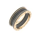 Rosé gouden ring;  BVLGARI, Gebruikt, Overige kleuren, 19 tot 20, Ophalen of Verzenden