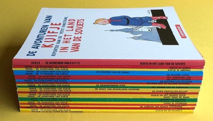 Kuifje 1 t/m 22 - Complete reeks + 2 extra - 24 Album -, Livres, BD